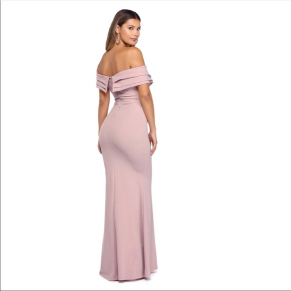 mauve elegant dress